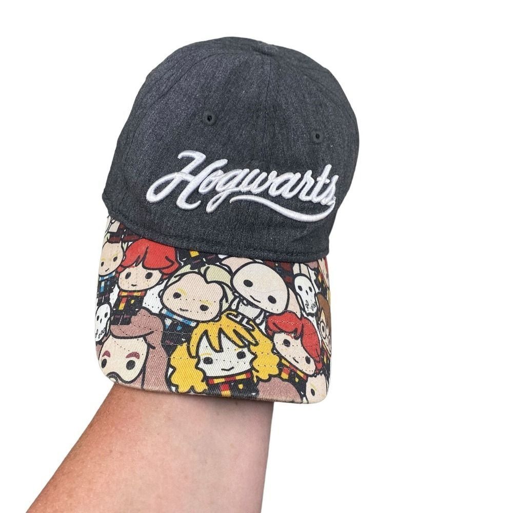 Harry Potter Hogwarts Funko Pop Gray Embroidered Adjustable Baseball Hat